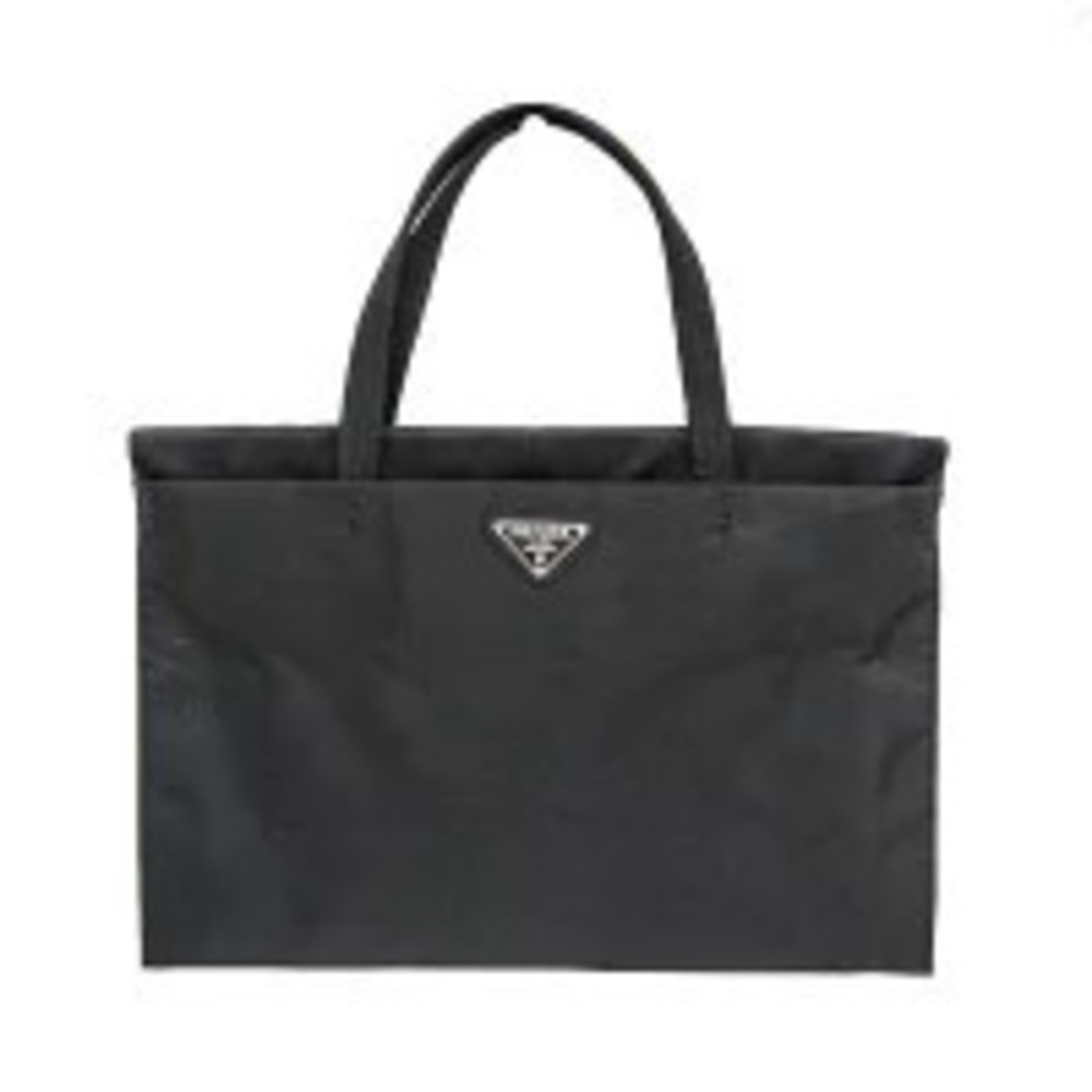 Prada Tessuto Triangle Shoulder Bag Black